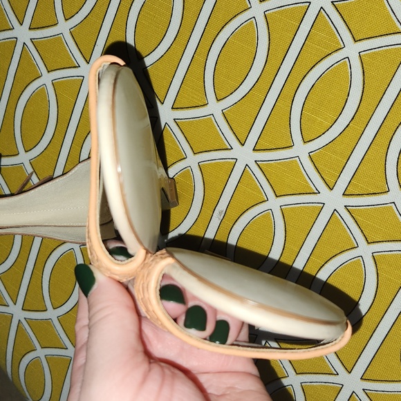 Cole Hann peach nectar genevieve weave wedge sandals size 9 - Picture 6 of 10